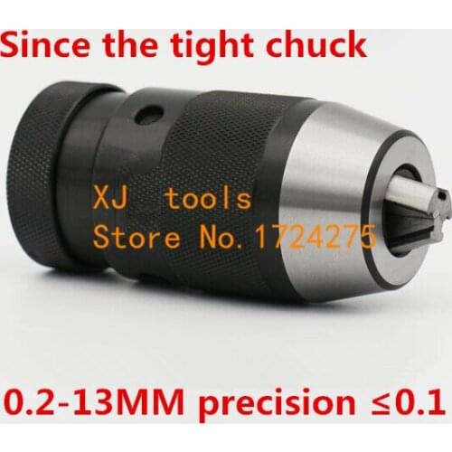 Taper B16, 0.2-13mm Medium-sized keyless drill chuck closefisted drill chuck,Drill clamp tool,accuracy: less than 0.1mm