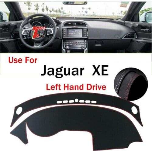 TAIJS Factory Anti cracking Protective Casual Leather Car Dashboard Cover For Jaguar XE Left hand drive