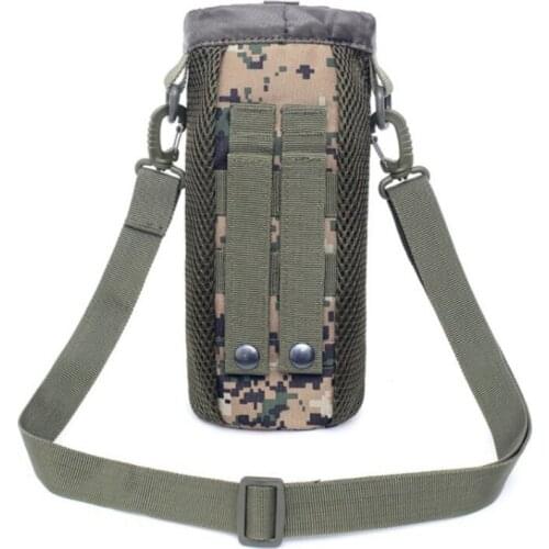 Outdoor Travel Kettle Water Bottle Molle Pouch Military Nylon Holster Bag Drawstring Camping Hiking Water Bottle Pouch Carrier