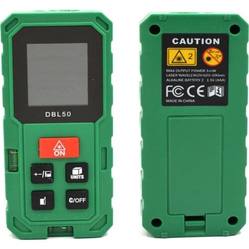 High Precision 3 IN 1 Professional Mini 50M Laser Rangefinder Area Volume Distance Electric Measuring Ruler Roulette Laser Tape