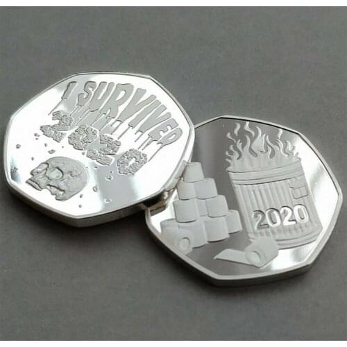 I Survived 2020 Commemorative Coins Souvenir Coins Collectible Gift