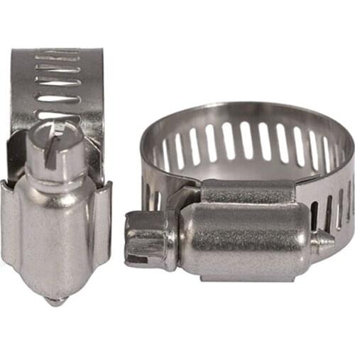 Hose Clips A2 Stainless Worm Drive Hose Clamps Tubing Clip Rang 8mm -152 mm