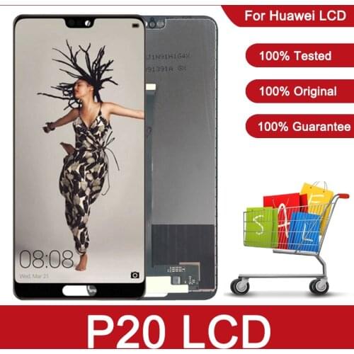 5.8" LCD For Huawei P20 EML-L29 L09 L22 Display With Fingerprint 10 Touch Screen Digitizer Replacement For Huawei P 20 P20 LCD