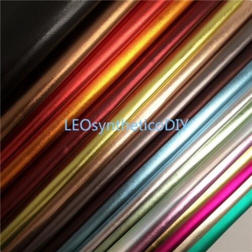 1PC 21X29CM Metallic Synthetic Leather Fabric Leather Sheets, PU Leather For Making Bows LEOsyntheticoDIY S178