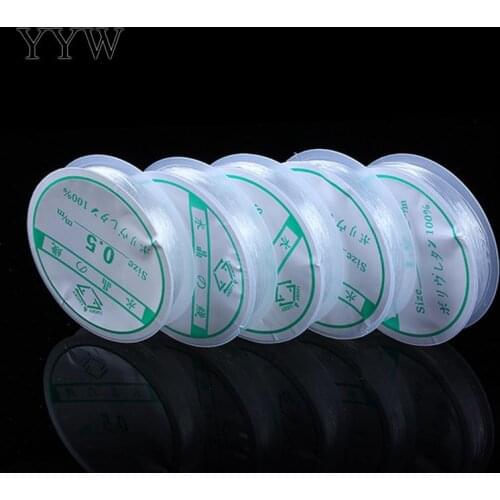 10PCs/Lot DIY Crystal Beading Stretch Cord Elastic Line,Transparent Clear Round Beading Wire/Cord/String/Thread Jewelry Making