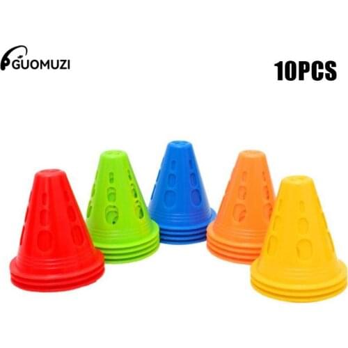 10Pcs/Lot Skate Marker Cones Roller Soccer Rugby Basketball Roller Training Marker Cup Football Sign Bucket Road Cone Obstac