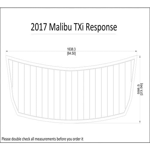 2017 Malibu TXi Response Swim Step Pad Boat EVA Teak Decking 1/4" 6mm