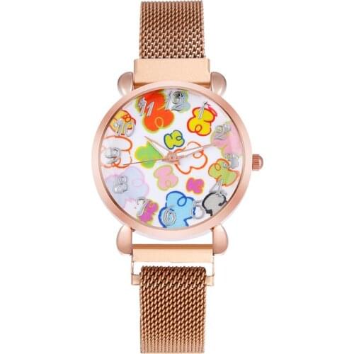 2020 Luxury Brand Bear Watch Women Fashion Casual Quartz Watches Metal Mesh Stainless Steel Dress Wristwatch Reloj mujer Chasy