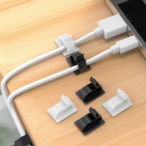 40Pcs Car Interior Accessories Desk Wall USB Wire Cable Fastener Clip Holder