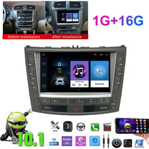 9'' Android 10.1 Stereo Radio GPS Navigation AC Multimedia Video Player For Lexus IS250 IS300 IS350 2005-2012 2 Din