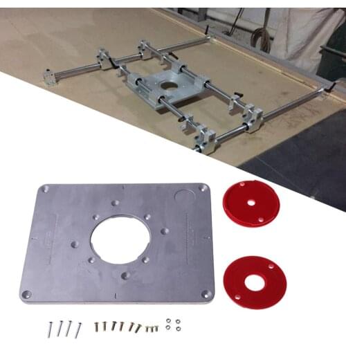 Aluminum Router Table Insert Plate Trimmer Engraving Machine Woodworking Bench