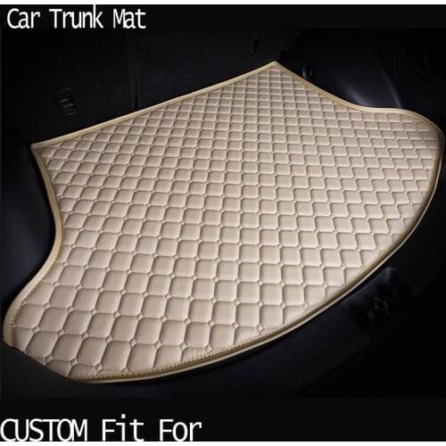 Free shippingCustom fit car trunk mat for Audi A1 A4 A6 A7 A8 Q3 Q5 Q7 TT carpet cargo liner travel non-slip for four season