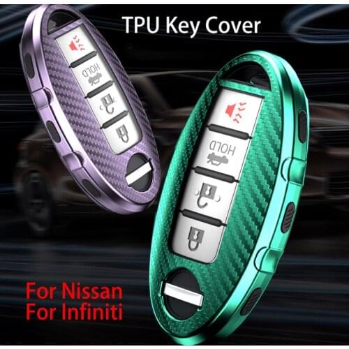 Car Key Cover Case For Nissan Rogue X-Trail T32 T31 Qashqai J11 J10 Kicks Tiida Pathfinder Murano Juke Versa Note Infiniti Cars