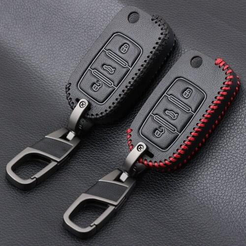 Dont Touch My Key Cover for Volkswagen Bora POLO GOLF Passat Beetle for skoda Key Cover Case Leather Case for Keychain Alarm