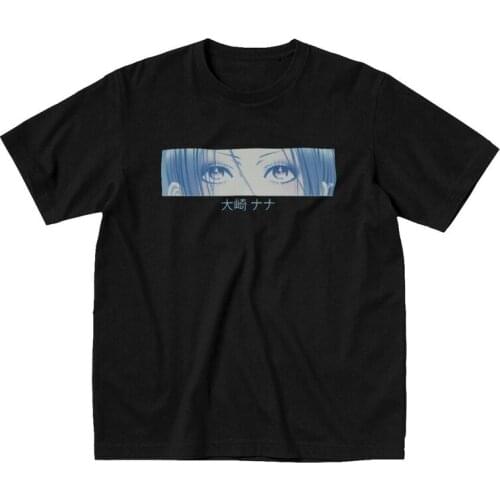 Harajuku Nana Osaki Tshirt Men Short Sleeved Casual T Shirt Urban Anime Manga T-shirt Loose Fit 100% Cotton Tee Apparel