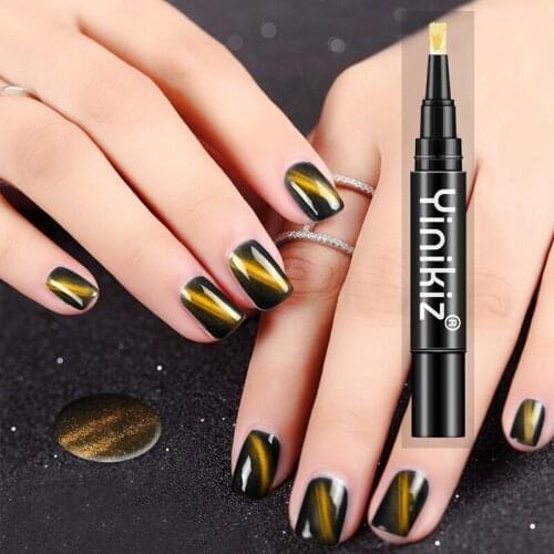 Magic 3D One Step Gel Nail Varnish Pen Glitter Nail Art Color Gel Polish Hybrid Easy To Use UV Gel Paint Glue