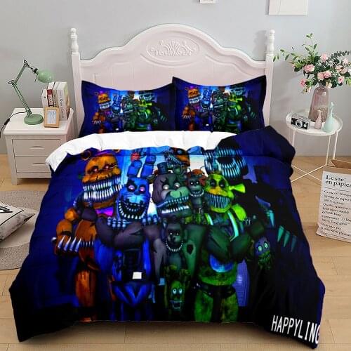 Five night boys bedding set king queen double full twin single size bed linen set