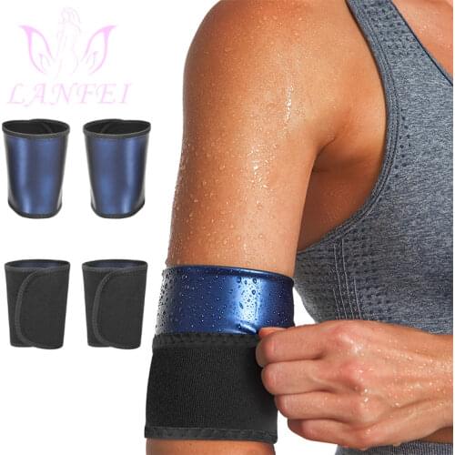 LANFEI Women Sauna Sweat Slimmer Arm Trimmer Control Slimming Gym Fitness Strap Hand Hand Cincher Hot Thermal Shaping Belt