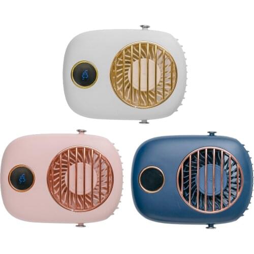 Mini Neck Hanging Fan Portable Personal USB Air Cooler Face Ventilador Library Desk Mute Fans Outdoor Travel Camping Fan