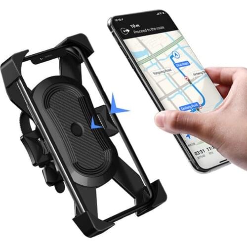 Upgrade Bike Phone Holder Motorcycle Bicycle Smartphone Stand Handlebar Cell Phone Mount Support For Most Mobile Holder