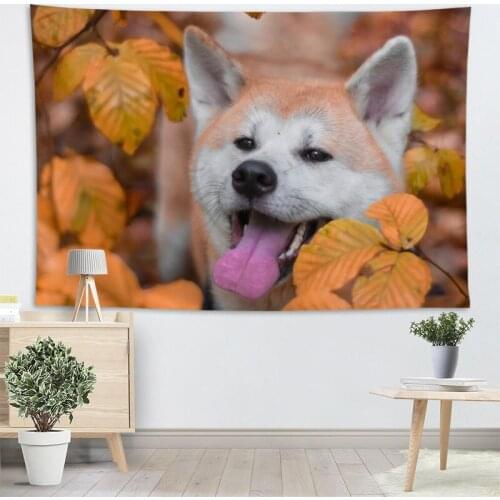 Custom Akita DOG Wall Tapestry Wall Hanging Tarot Custom Tapestry Plant Tapestry Mandala Home Decor More Large Size 2.25