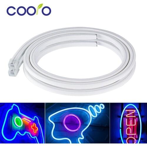 DC 12V RGB LED Neon Light 2835 SMD Round Line Soft Rope Tube Flexible Indoor Outdoor Waterproof Dance Party Decor Car Lights