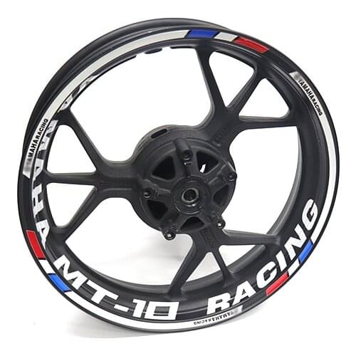 New Racing Accessories Wheel Outer Tire Rim Creative Decal Emblem Motorcycle custom Reflective Sticker For YAMAHA MT-10 mt10
