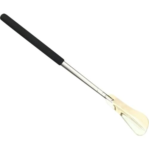Foot Shoe Horn Adjustable 64cm Extra Long Stainless Steel Handle For Elderly Pregnant