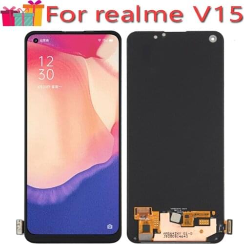 Original AMOLED Display Replace 6.4" For Realme V15 5G LCD Touch Screen Digitizer Assembly