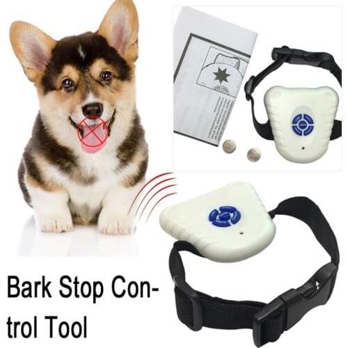 Pet Collar Dog Bark Stop Control Collar Ultrasonic Automatic Dog Trainer Waterproofing Training Device For Pet