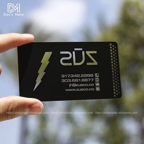 Personalized classic cutout and lots holed punching quality stainless steel business metal card