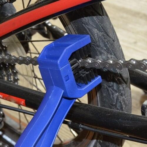 Dropshipping Portable Bicycle Chain Cleaner Bike Brushes Scrubber Wash Tool Mountain Cycling Cleaning Kit Outdoor Accessory 2021