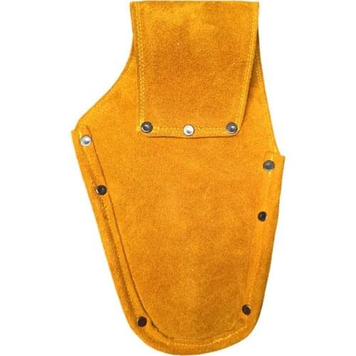 Cowhide Wearable Waist Pack Electric Drill Bag Screws Nails Drill Bit Metal Parts Fishing Travel Tool Storage Bags with Belt