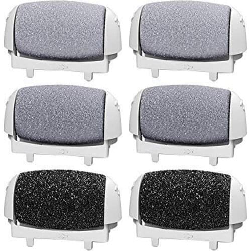 Pritech BCM-1138 Electric Callus Remover Roller Head Replacement Set 3 Grinding Heads Waterproof Foot Care Rechargeable Tool