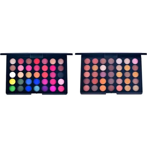 Pro Eyeshadow Palette Matte Glitter Make Up Eyeshadow Palette High Pigmented Eye Shadow Powder 35 Colors Long Lasting