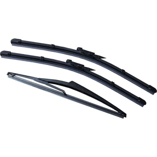 3packs Front+Rear Windshield Wiper 16/26/12 Inch For Fiat Grande Punto