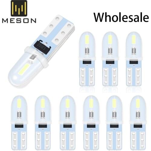 T5 LED Auto Car Dashboard Lights 2 3014 SMD Reading Instrument Panel Lamp No Polarity Led Bulb White Interior Lighting