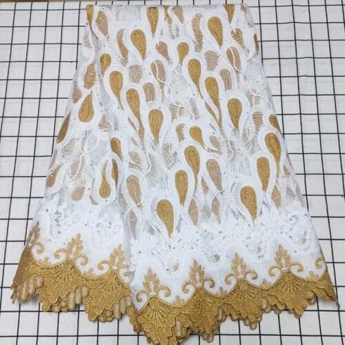 Party Q 2021 High Quality African Soft Lace Fabric Embroidery French Mesh Milk Silk Lace Fabric Stone For Nigerian Dress Sew