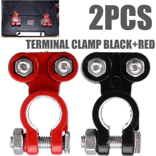 1pair Universal Positive Negative Car Battery Terminals Clamp Connector Quick Power Release Clamps For Boat Auto Truck