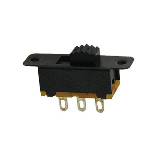 100 Pcs 3mm Height Knob 3 Pin 2 Position 1P2T SPDT Panel Slide Switch 0.5A 50V DC SS12F25-G3