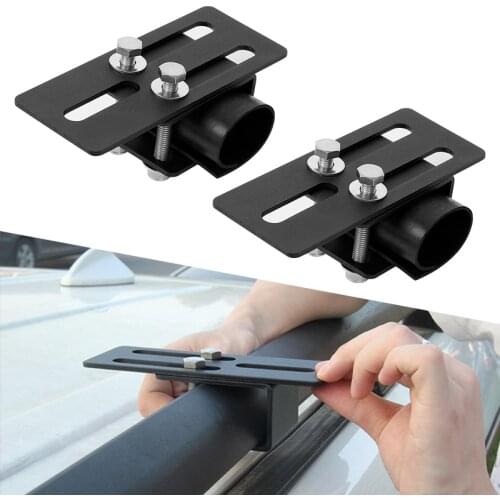 2 Set Car Roof Rack Light Bracket Crossbar Luggage-rack Mounting Holder For Toyota Honda Nissan Ford VW SUV Etc Car Accessories