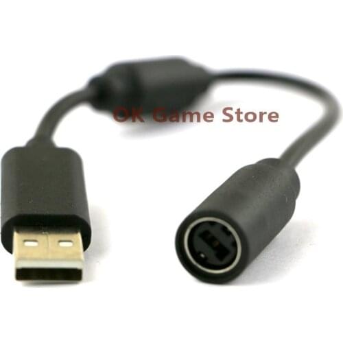 30pcs 26cm Replacement For Xbox 360 Wired Controller USB Converter Cable Cord Wired PC USB Port Connection Line