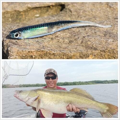 6PCSBag Soft Rubber Bait Fishing Lure Jig Wobbler Soft Bait90mm Artificial Silica gel Minnow Bait Worm Soft Lure Fishing tackle