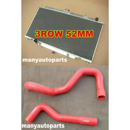 Aluminum Radiator + Hoses for Nissan GU Patrol Y61 Diesel 4.2L Turbo TD42 AT/MT