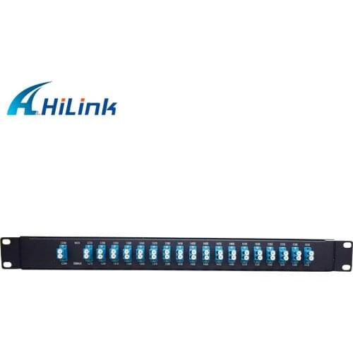 Free Shipping By DHL! 1U 19" Rack Mount Dual Fiber LC/UPC Connector 1270nm-1610nm 18CH CWDM Mux Demux Module