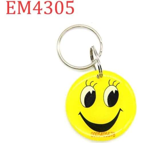 125khz Rewritable Blank Card Keyfob RFID EM4305 T5577 Keychain Clone Badge Key Buckle Fob Access Control Multiple Choices 1Pcs