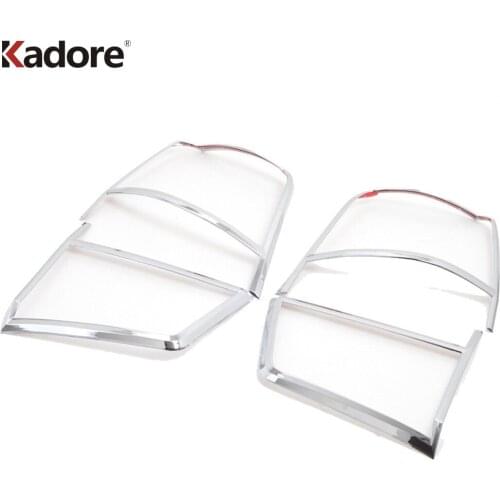 For Toyota Land Cruiser J200 Facelift 2016-2019 2020 Chrome Rear Taililight Lamp Trim Cover Tail Light Frame Car Accessories