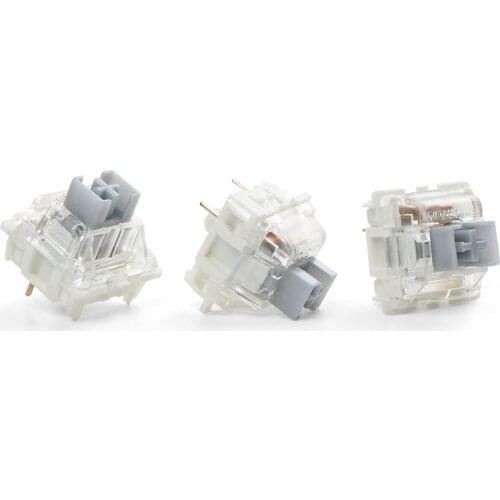 Gateron Silver Switches Pro Linear Mechanical Keyboard Switch 3Pin Two-Stage Single Spring 45gf Keyboard Mx Switch For GK61 SK64