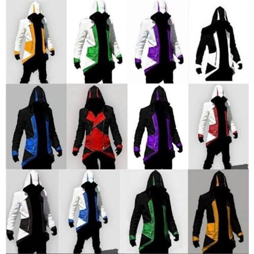 Movie Killer Cosplay Costume Adult Men Halloween Party Cosplay Costume Male Streetwear Hoodie Jacket Outwear Coats Plus Size