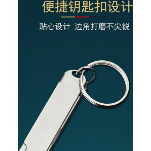 Stainless Steel Nail Clippers Foldable Ultra-thin Multi-function Portable Exquisite Nail Trimming Tool